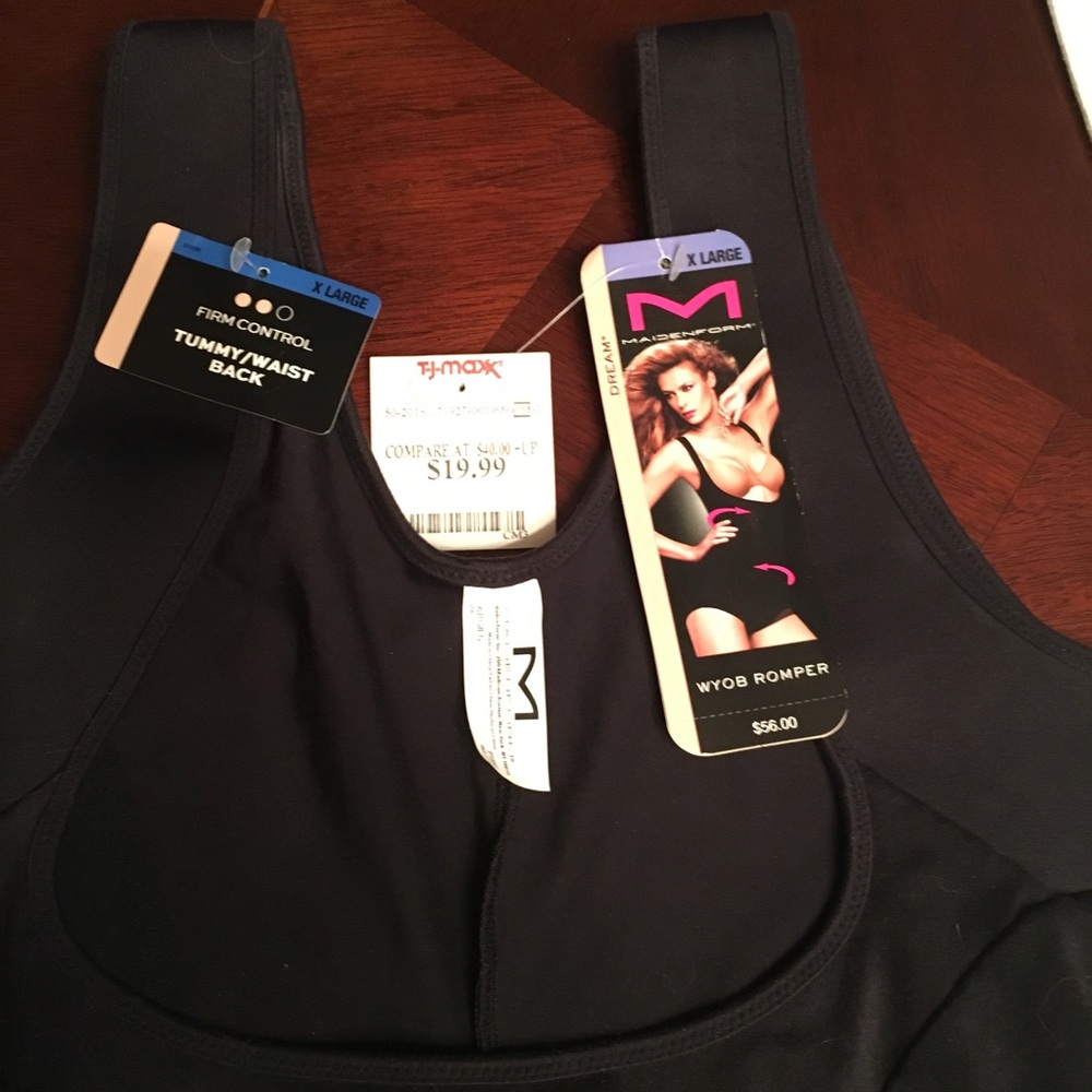 NWT Maidenform Black  tummy, waist, back shaper